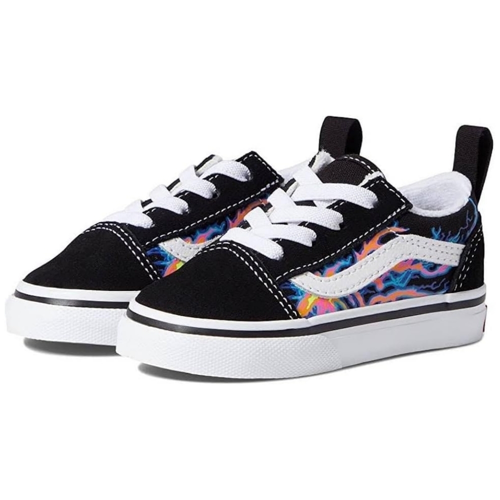 Vans Sk8 Low Top Electric Flame Glow in the Dark Unisex Slip-on Sneakers - 8T